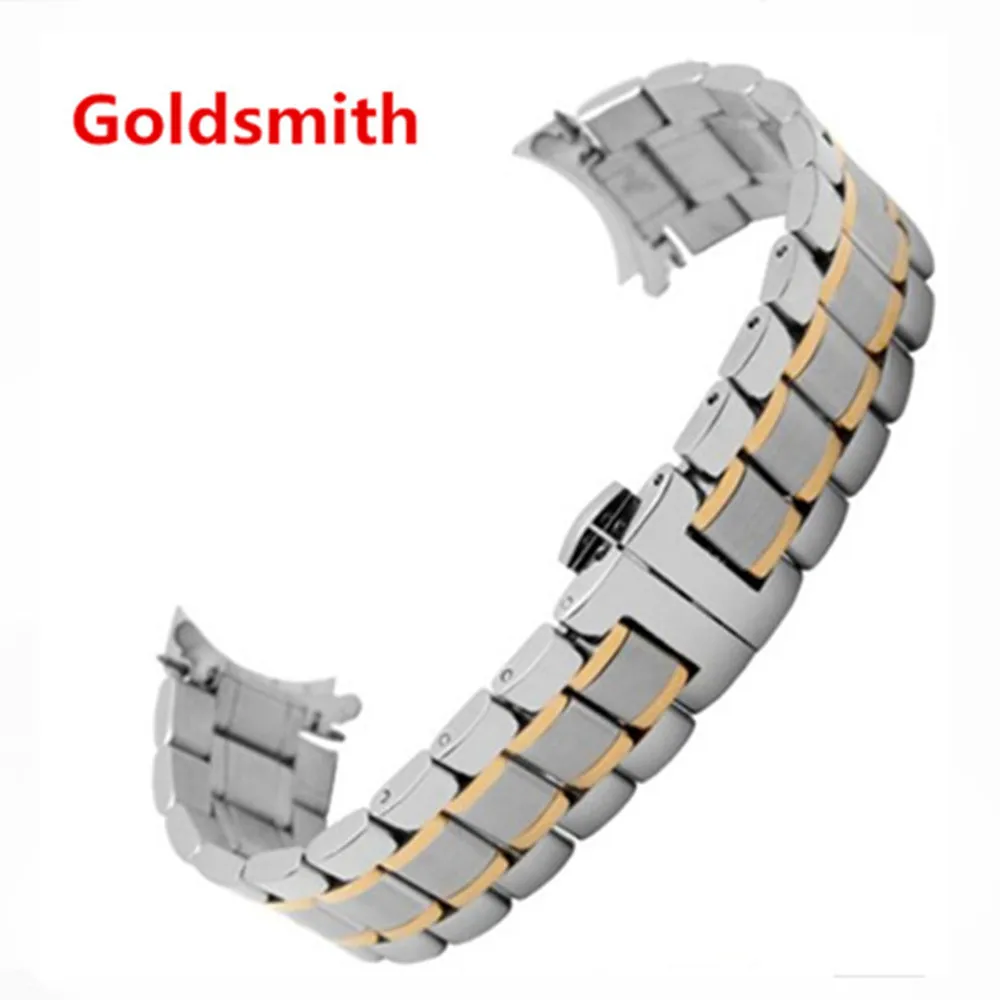 New Men And Women Watch Band Strap Solid Interface Stainless Steel Bracelet For Longines L2 L4 19mm 20mm 21mm Watchband
