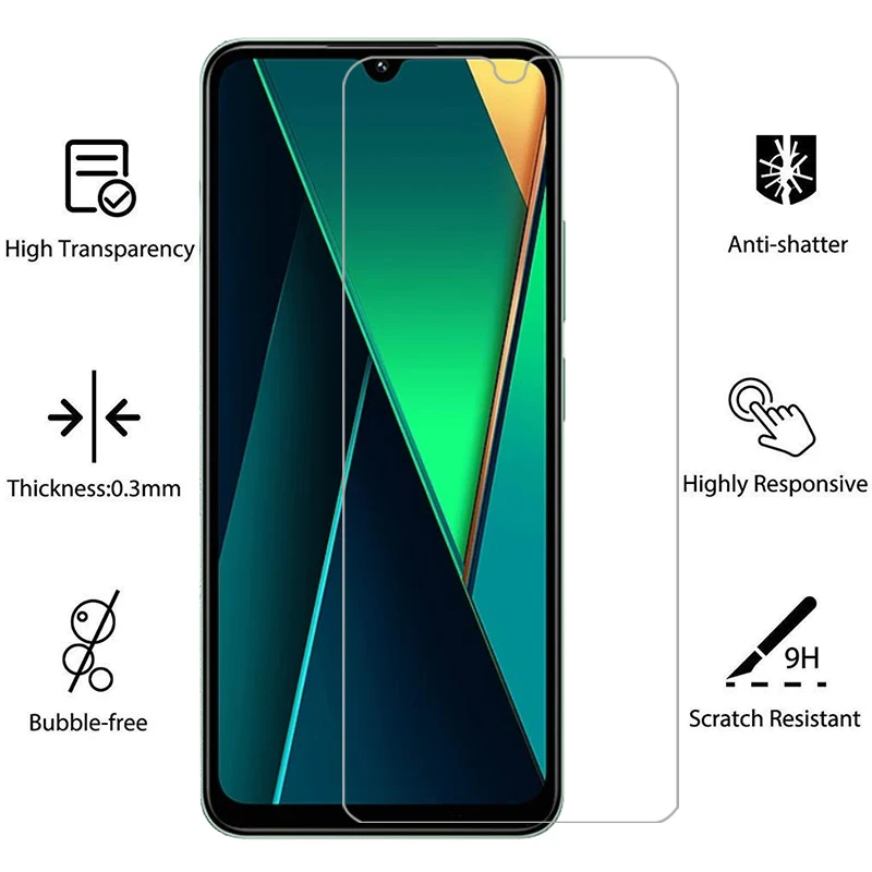 Защитная пленка для экрана xiaomi poco c75 защитное закаленное стекло pococ75 poc pco c 75 75c