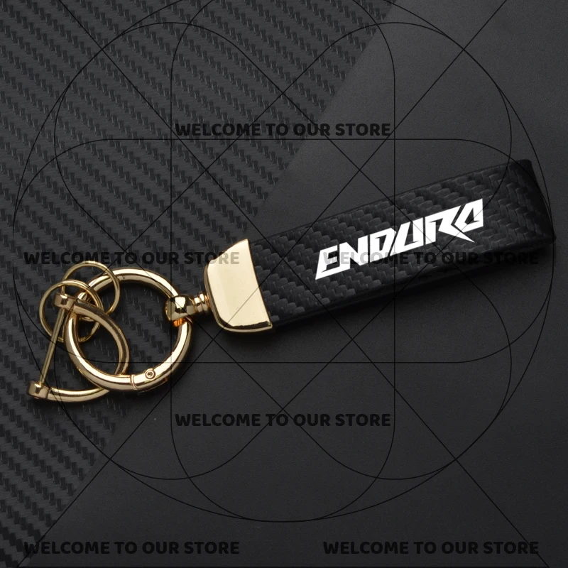 

Для Enduro EXC WP подвеска логотип эмблема мотоцикл углеродное волокно кожа брелок из цинкового сплава брелок из микрофибры аксессуары