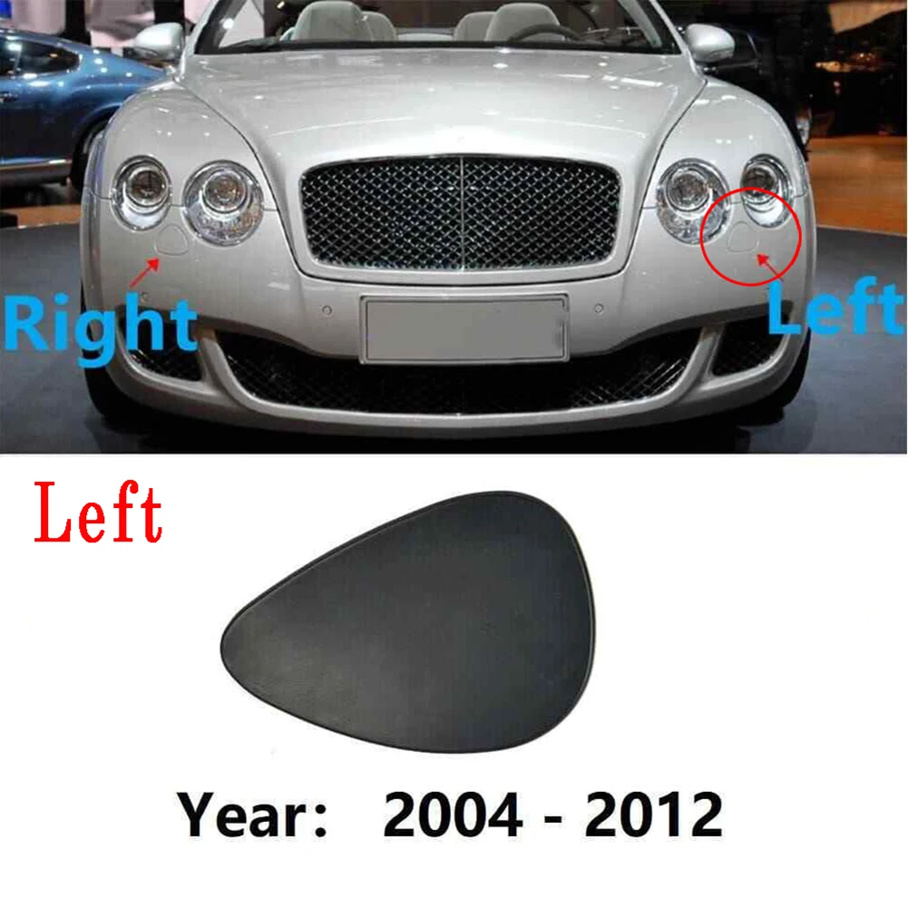 

Car Left Headlight Washer Spray Jet Cover ABS Replacement 3W8955101A, 3W8955101 For Bentley Continental 2007-2011