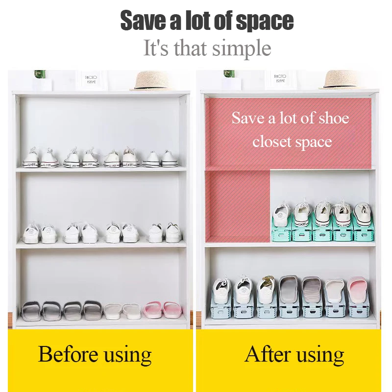 10 шт. двойная полка для обуви |