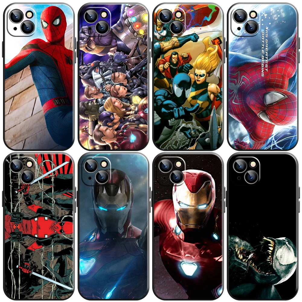 

Marvel Trendy People Phone Case For iPhone 11 13 12 Pro Max 12 13 Mini X XS XR MAX SE 6 7 8 Plus Carcasa Liquid Silicon Soft