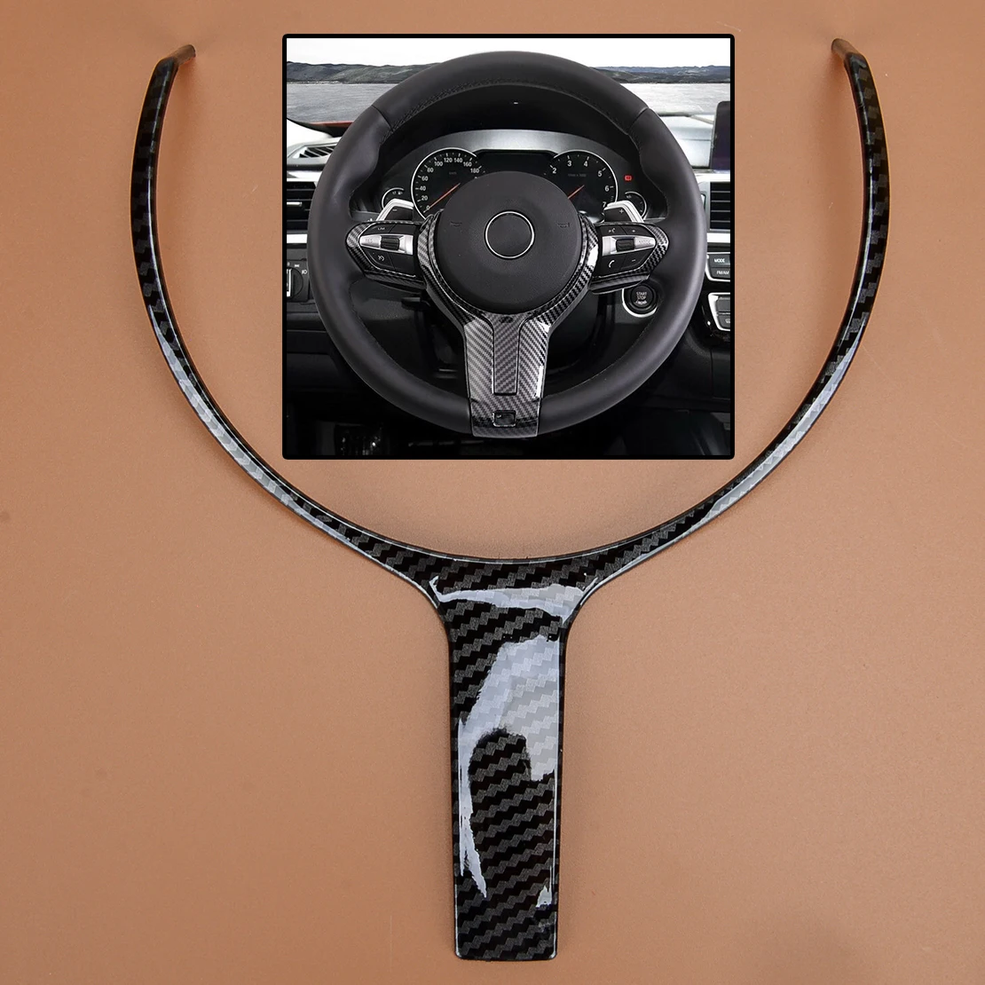 

Car Inner Steering Wheel Cover ABS Trim Fit for BMW 1 2 3 4 5 6 Series F20 F21 F22 F23 F30 F31 F32 F33 F36 F10 F06 X5 F15 X6 F16