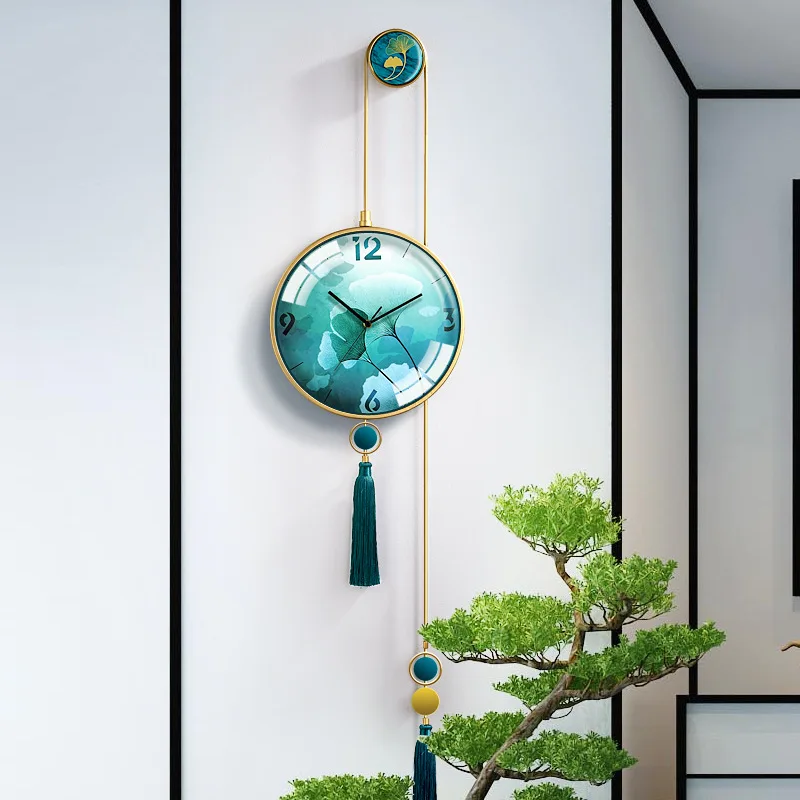 

Atmospheric Noiseless Hanging Clock Living Room Home Clock Fashion Creative Modern and Simple Decorative Wall Clock