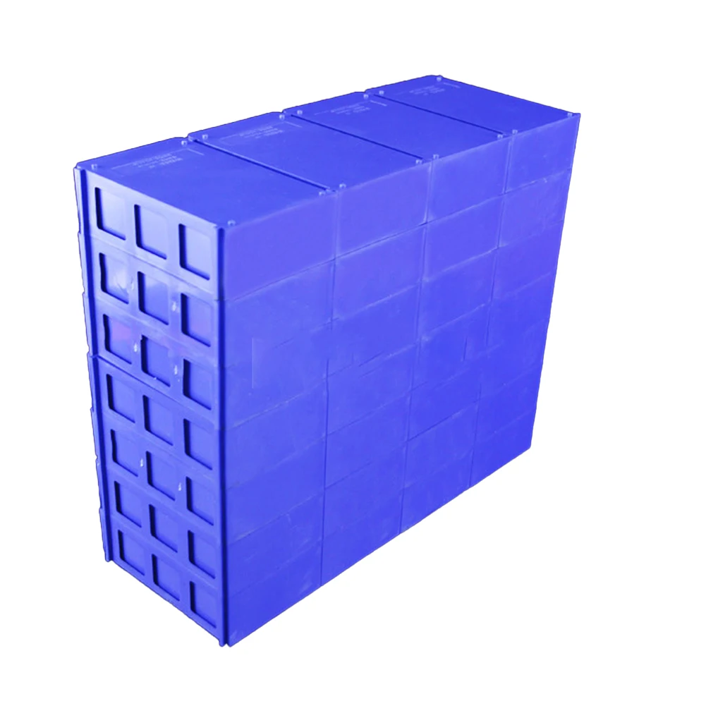 

1pcs Durable High Quality Storage Box Container Stackable Storage Boxes Toolbox Transparent Blue Component Screws
