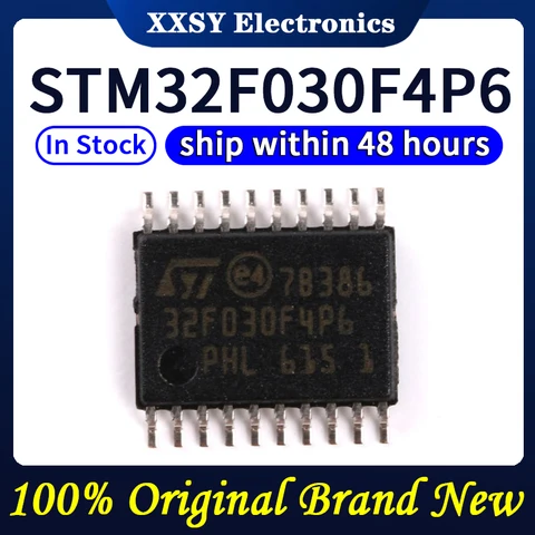 Chip vi điều khiển SMD STM32F030F4P6 32-bit 48MHZ TSSOP-20 hàng mới