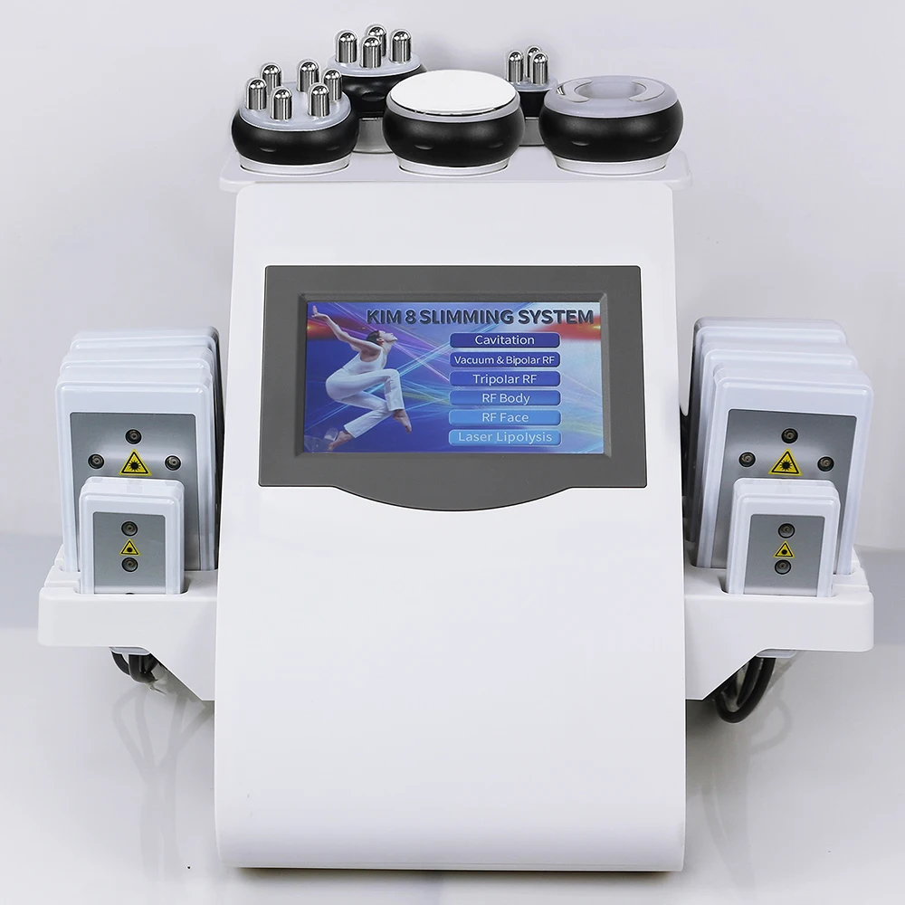 Новейший 40k кавитационный лазер липо машина массажер для лица радиочастотная