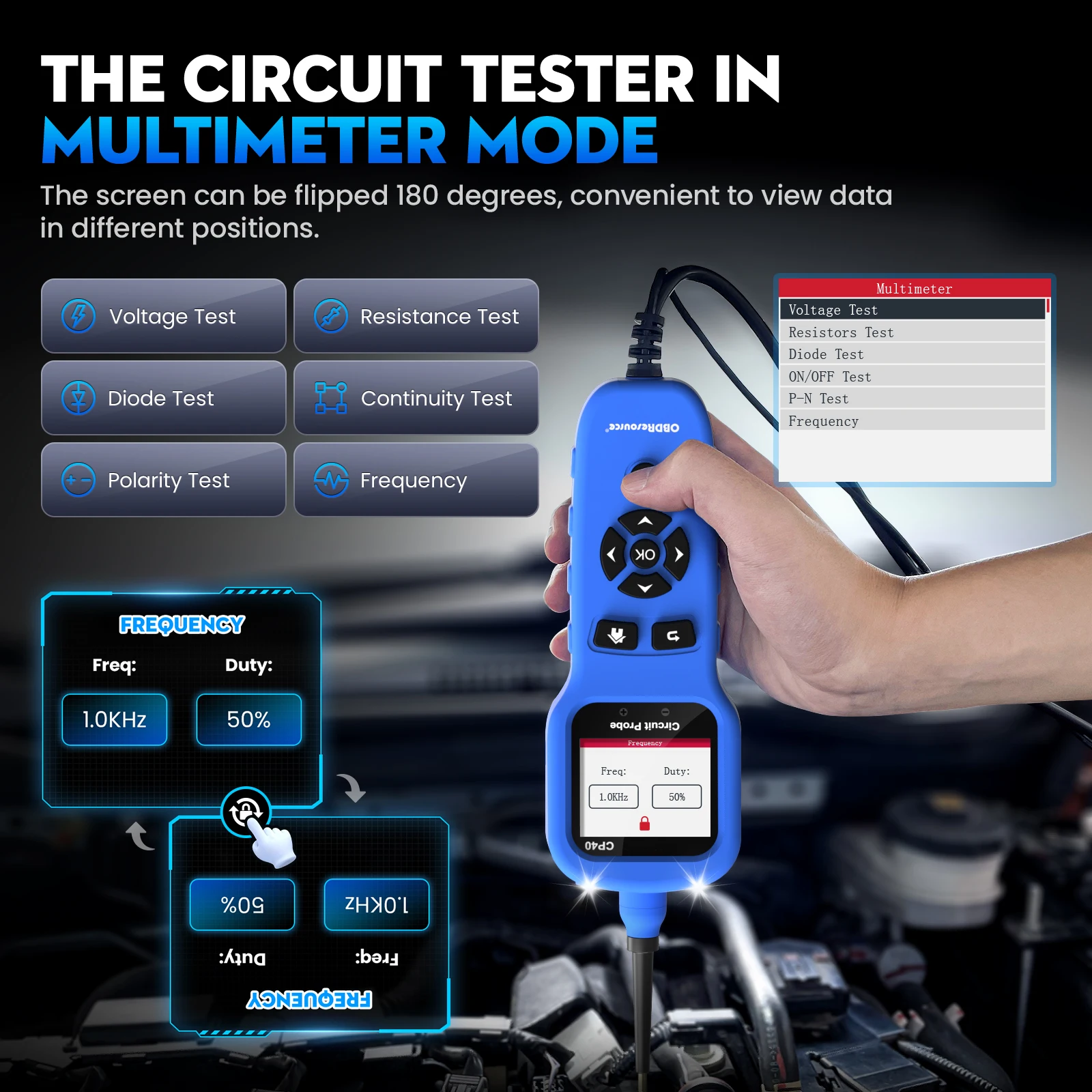 OBDResource CP40 4 в 1 автоматический тестер цепей комплект электрических тестовых