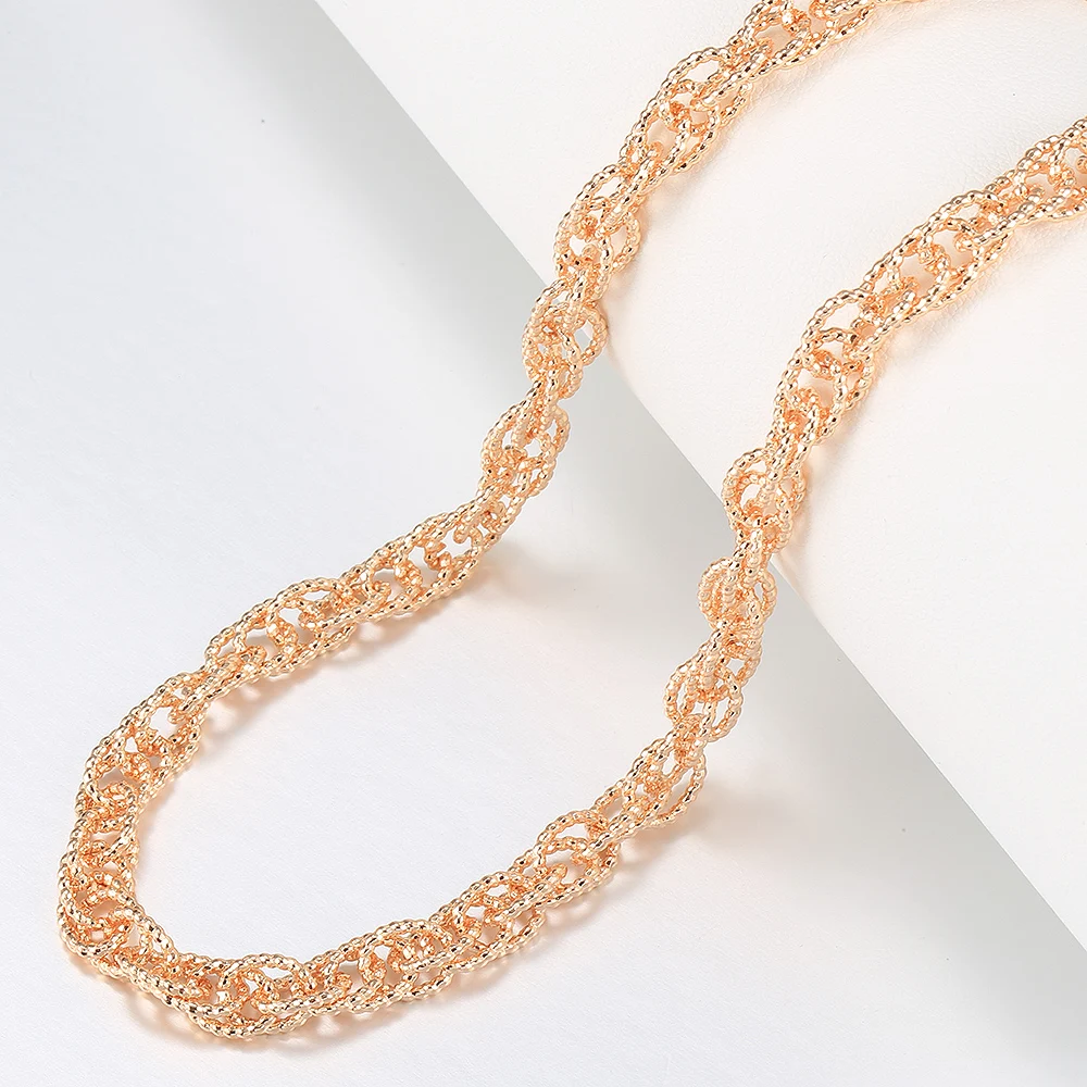 Женское ожерелье из розового золота 585 пробы