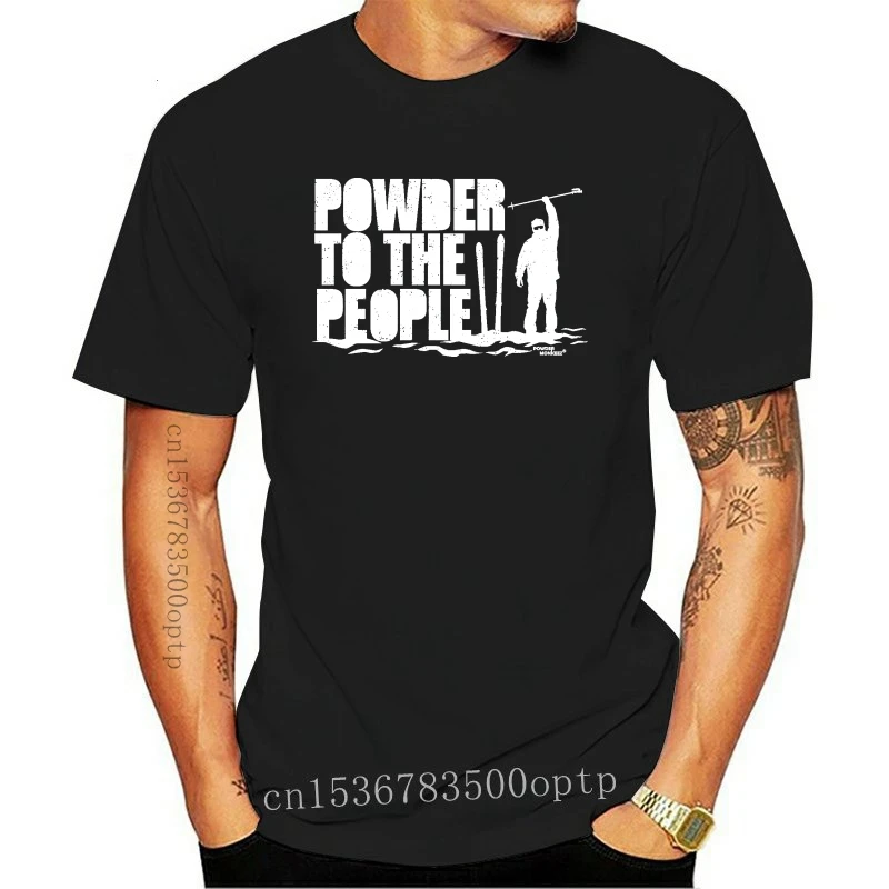 

Kaus Pria Powder To The People Monkeez UK Pemain Ski Ulang Tahun Apres Skiinger Musim Panas Lengan Pendek Mode Kaus Film