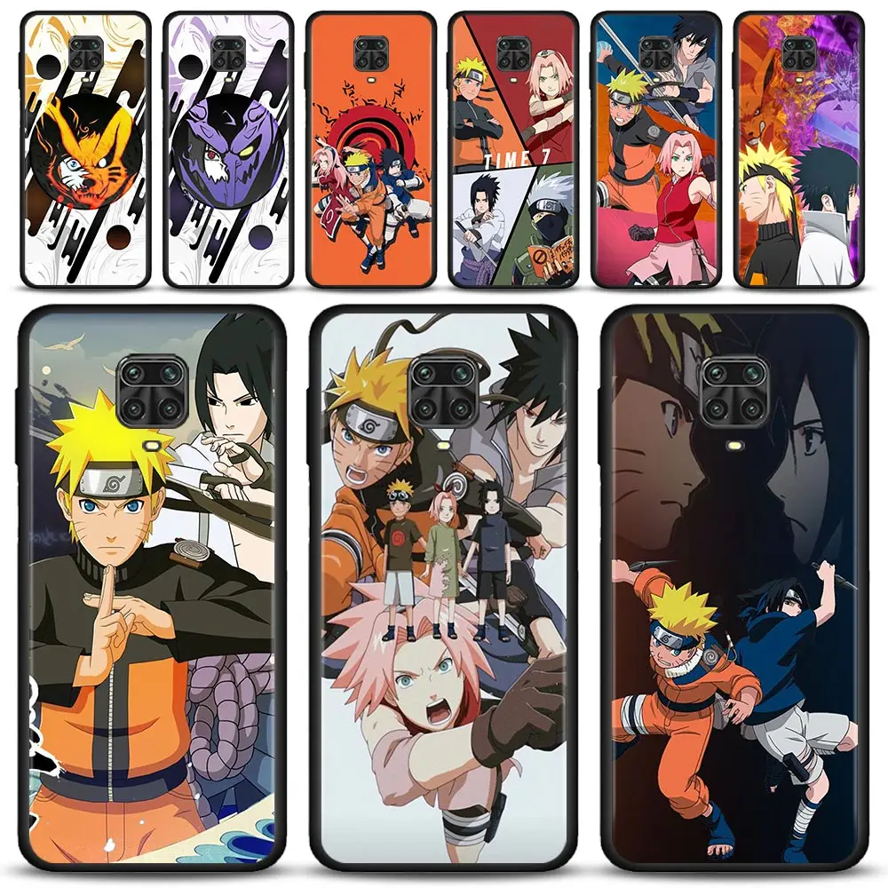 

Case For Xiaomi Redmi Note 11 9 8 10 Pro 7 9T 8T 9S 10Lite 11T 11S for REDMI 9 8 9C 9A 7A Family Uzumaki Naruto Uchiha Sasuke