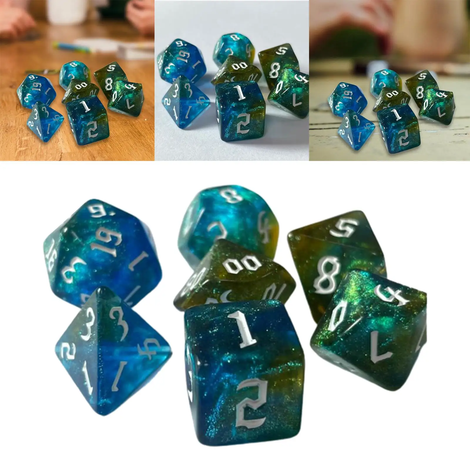 7/10 шт. многогранные настольные кости для настольных игр |