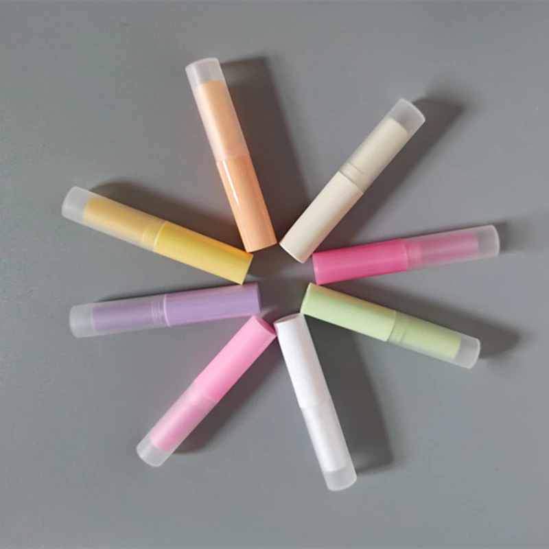 

100pcs 4ml Lip Balm Container With Caps Portable Mini Empty Lip Balm Stick Tube Lipstick Tube Travel Cosmetic Containers