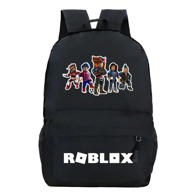 Фото Новая креативная личность Roblox, большая вместительная портативная сумка для компьютера для мальчиков и девочек, портативный студенческий рюкзак с героями мультфильмов аниме №4