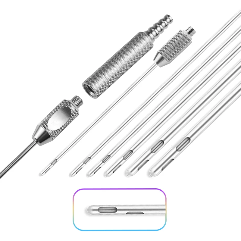 

Инструмент для пластиковой хирургии, с двойными отверстиями, под 90 градусов