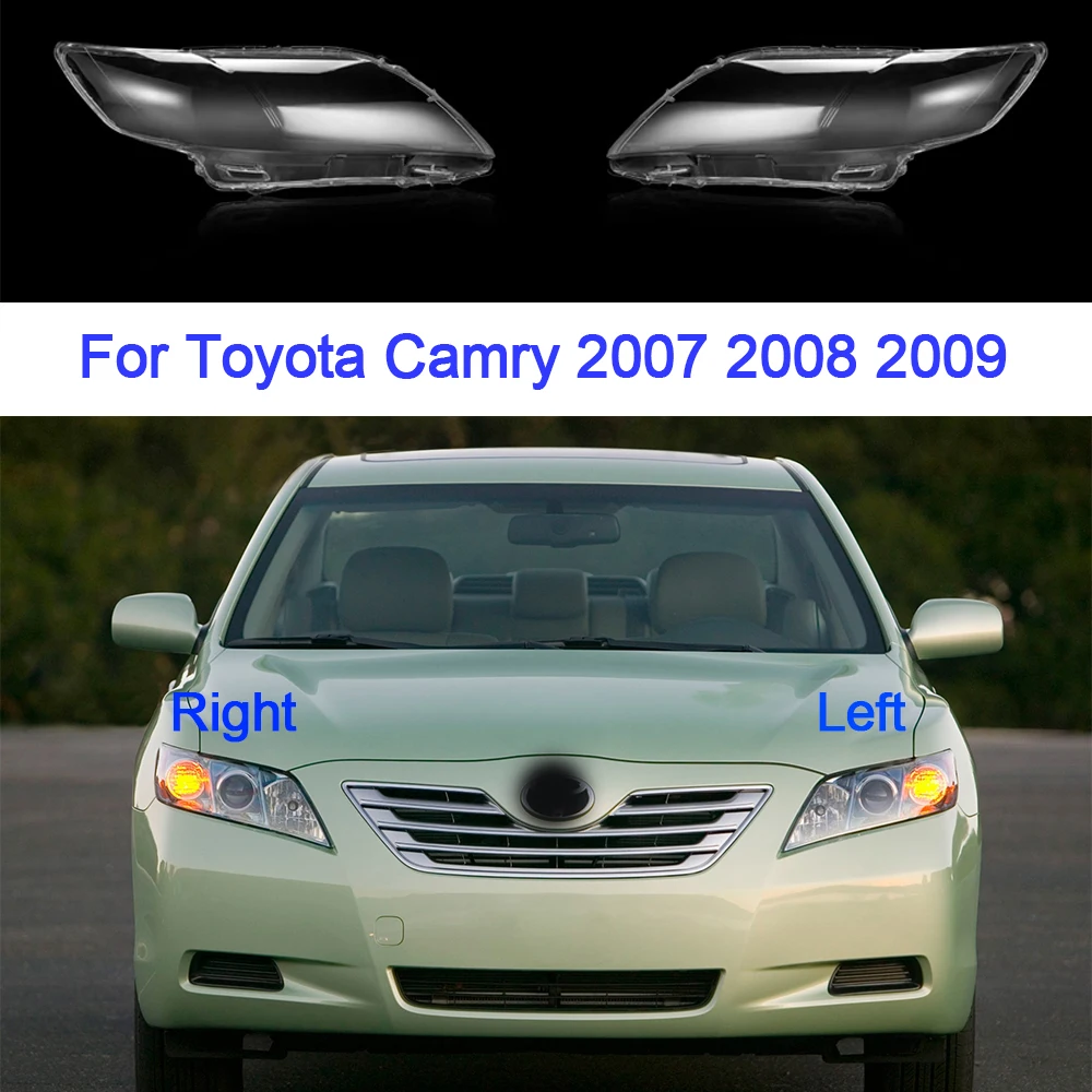 

Стекло для фар Toyota Camry 2007 2008 2009, корпус фары, сменный прозрачный абажур, пластиковая крышка, автомобильные аксессуары