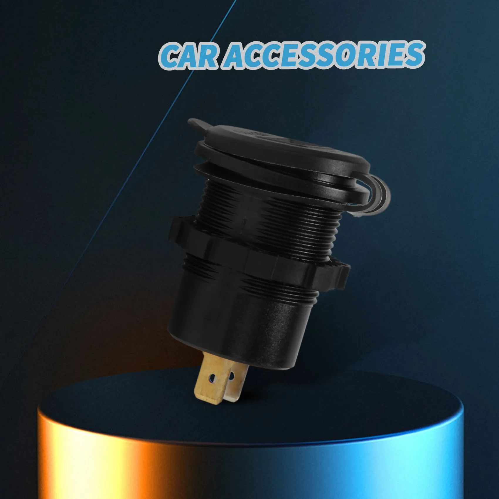 

Автомобильное зарядное устройство PD с двумя USB-портами, 48 Вт, быстрое зарядное устройство для автомобиля QC 3,0 с вольтметром и переключателем ...