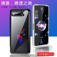 for asus rog phone 5 ultimate 5s pro case ultra thin soft tpu frame transparent acrylic shockproof back cover coque fundas