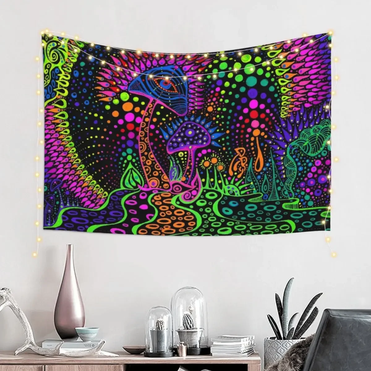 Грибной лавовый гобелен настенные покрытия милый для декора комнаты