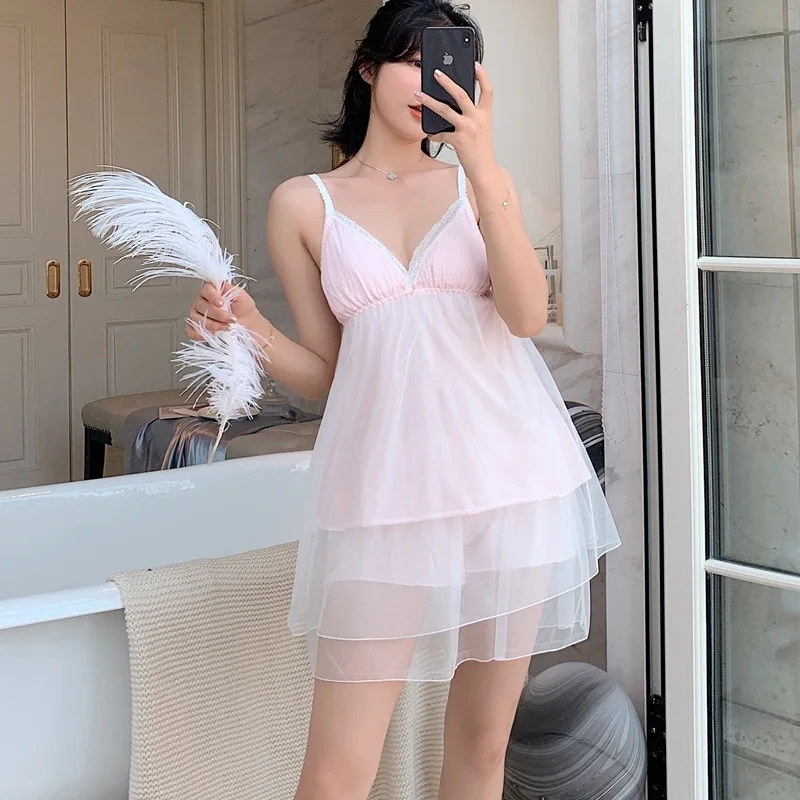 

Women Modal Home Dressing Gown Soft Homewear Nightgown Intimate Lingerie Summer New Nightdress Sleepwear Casual Home Clothing