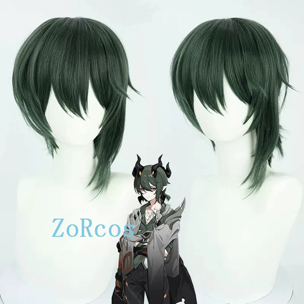 

Game Honkai Impact 3rd Kosma Cosplay Wig Honk Ai Impact 3 Kosma Green Short Synthetic Hair Halloween Role Play Wig Free Wig Cap