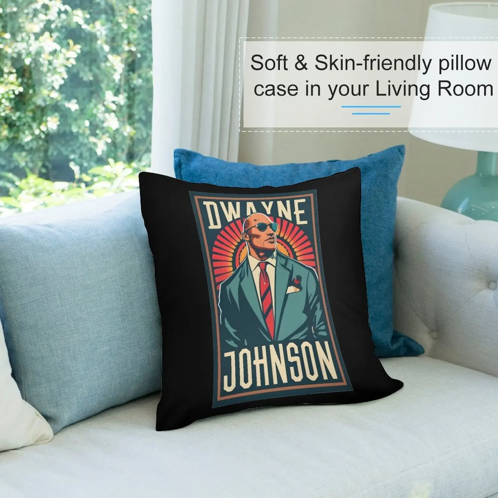 Дэййн Джонсон - The Rock Iconic Знаменитости Искусство для фанатов Подушка сидения