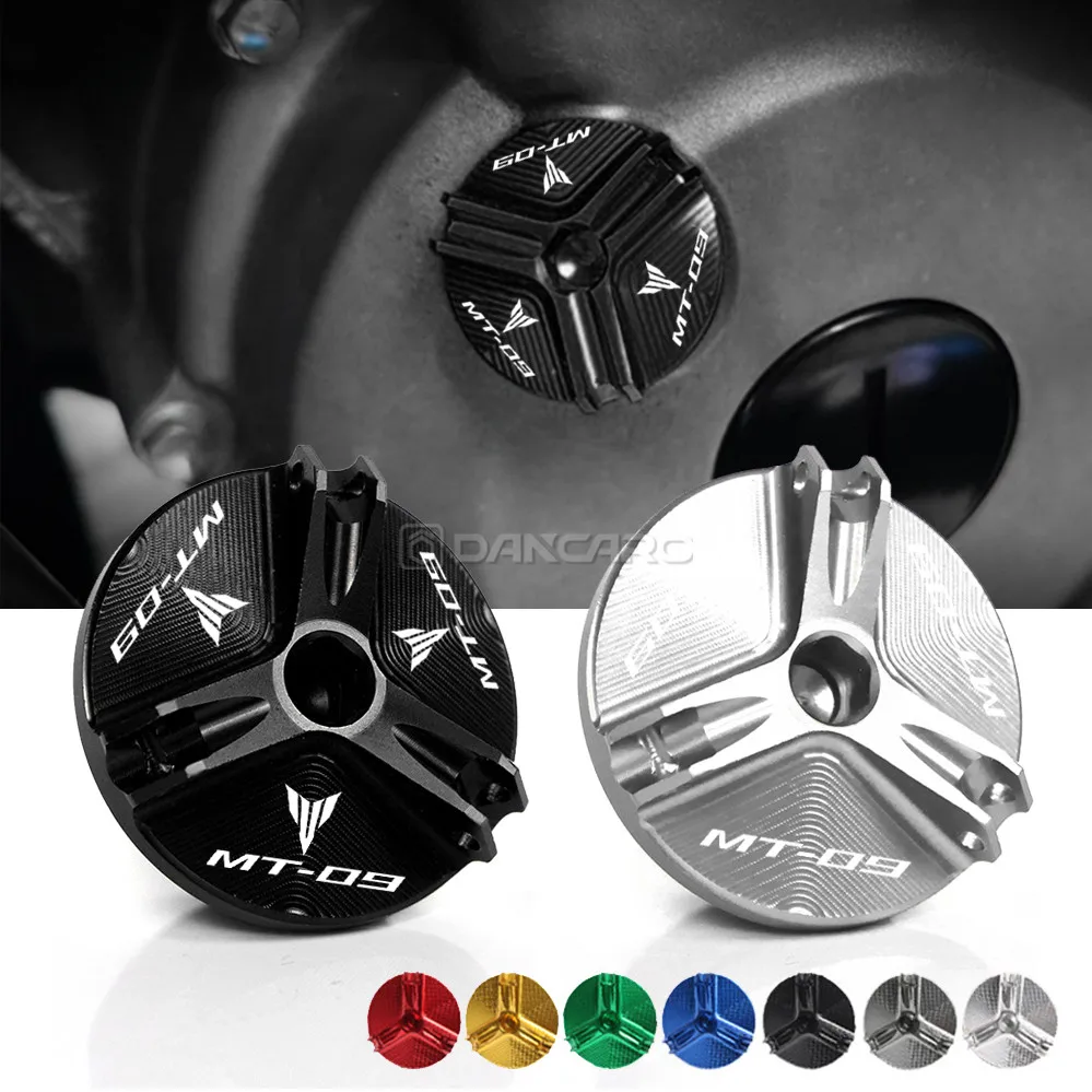 

Заглушка для двигателя мотоцикла, масляная крышка болта, масляный винт, крышка для YAMAHA MT09 MT-09 900/GT 2014-2019 2020 2021 2022, аксессуары
