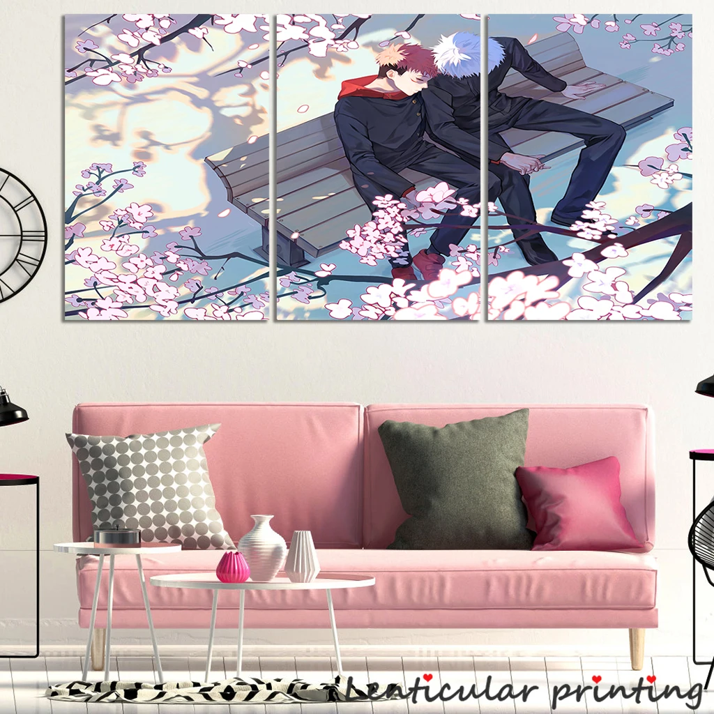 

Jujutsu Kaisen Anime Poster Handsome Animation Boy Gojo Satoru Yuji Itadori Pictures Prints on Canvas Wall Painting Wall Decor