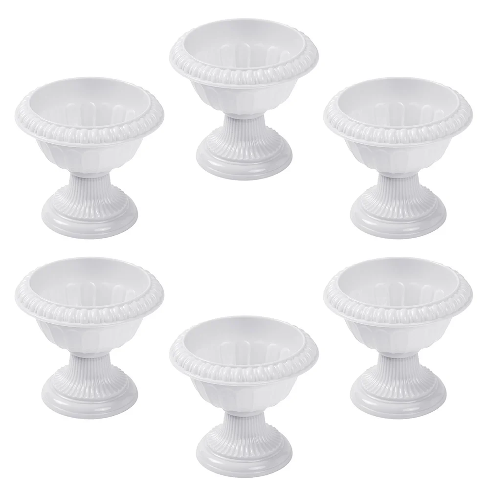 

Flower Urn Planter Pot Wedding Vase Pots Roman Plantersflowerpot Garden Flowerpotscolumn Pillar Stand Container Outdoor