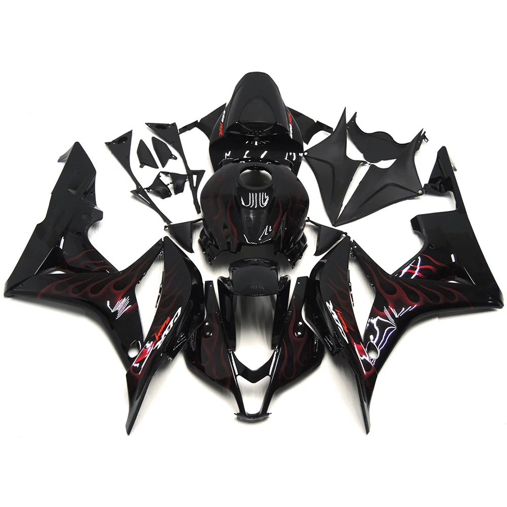 

Черный мотоциклетный полный комплект обтекателей для HONDA CBR600RR F5 2007 2008 ABS пластик CBR600 RR CBR 600RR 07 08 комплект обтекателей для кузова