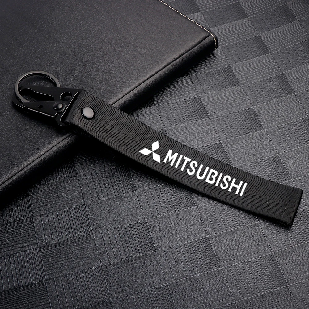 

Автомобильный металлический брелок, нейлоновый ремешок для ключей, подвеска, ремешок, брелок, аксессуары для Mitsubishi Ralliart Lancer EX Outlander 3, соревнования