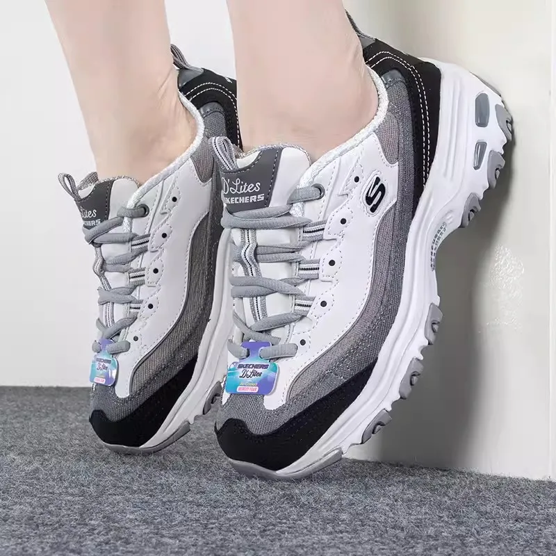 Skechers Женские кроссовки Fashion Повседневная обувь Ретро амортизирующая Panda