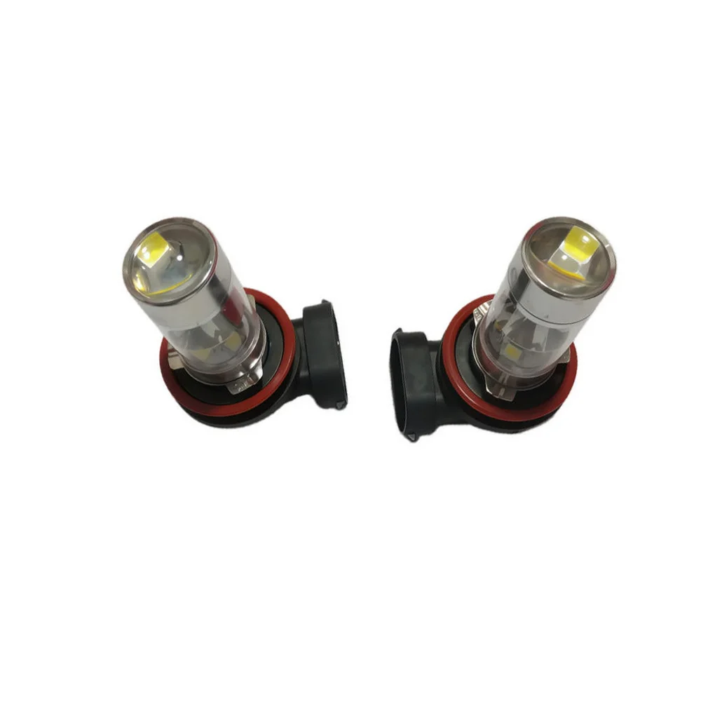 Фото Лампа-рефлектор July King, 2 шт., DC12V-24V, 60W, 1A, 6000K, 800-1000LM, H8 LED, противотуманная фара, фонарь заднего хода №3