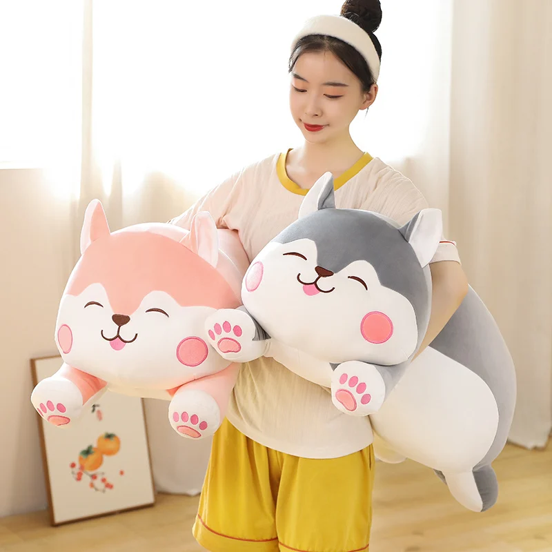 

50-90cm Cat Plush Toys Lying Long Pillow Stuffed Soft Animal Appease Dolls Bed Cushion Kids Baby Birthday Gift