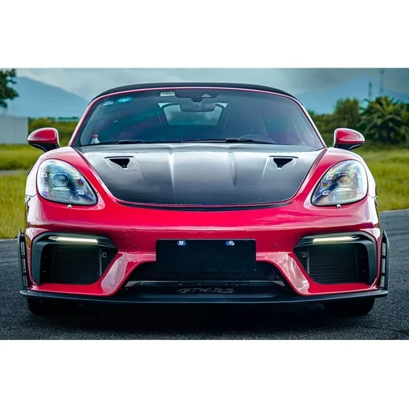Фото Диффузор заднего бампера в стиле GT4RS, выхлопная система из сухого карбона, задний спойлер для BOSTER 981, запчасти для рестайлинговых моделей 981 GT4RS 2014 года выпуска №4