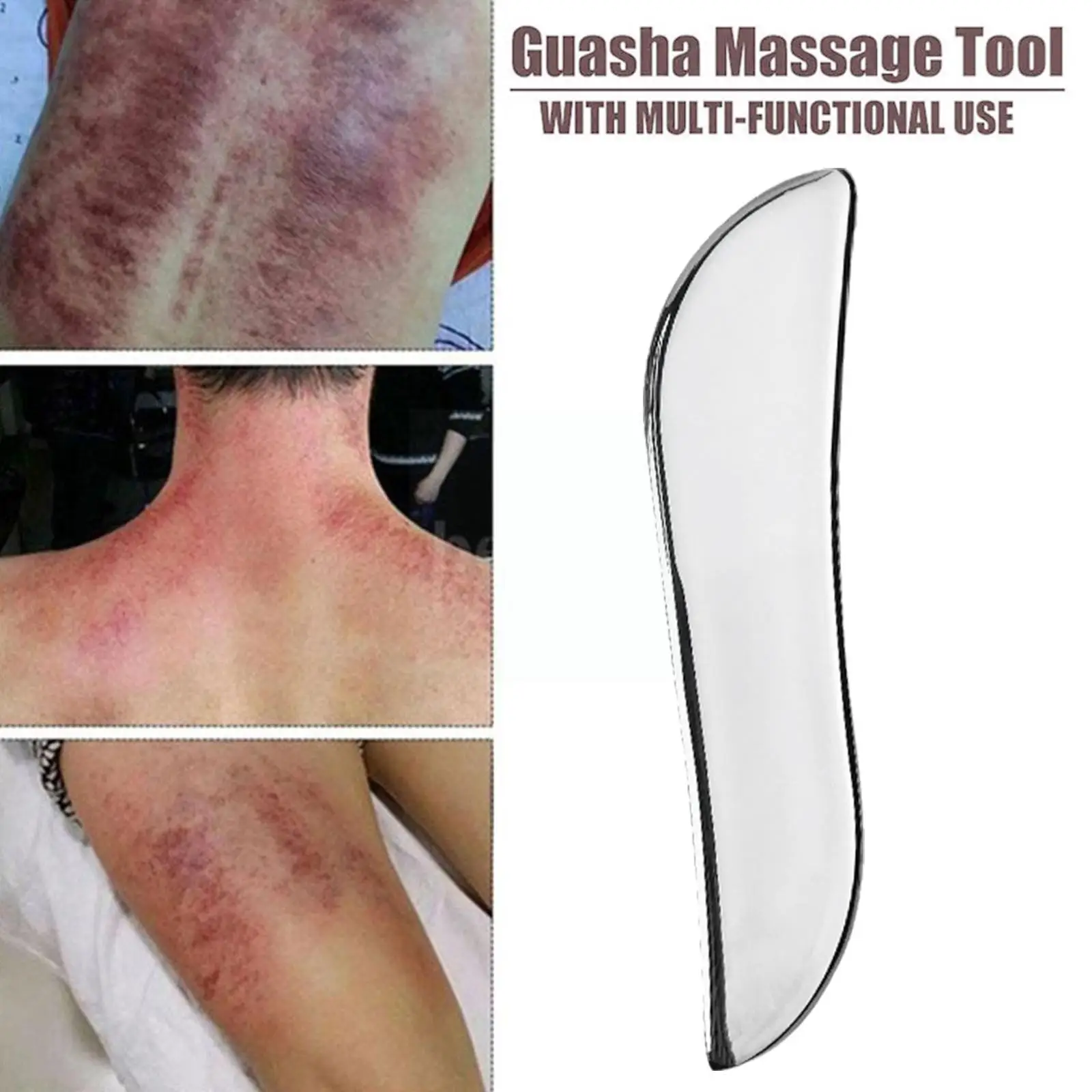 

Steel Scraping Plate Facial Scraping Massage Tools Gua Sha Massager For Neck Back Arms Thighs Muscle Scraper Z2E7