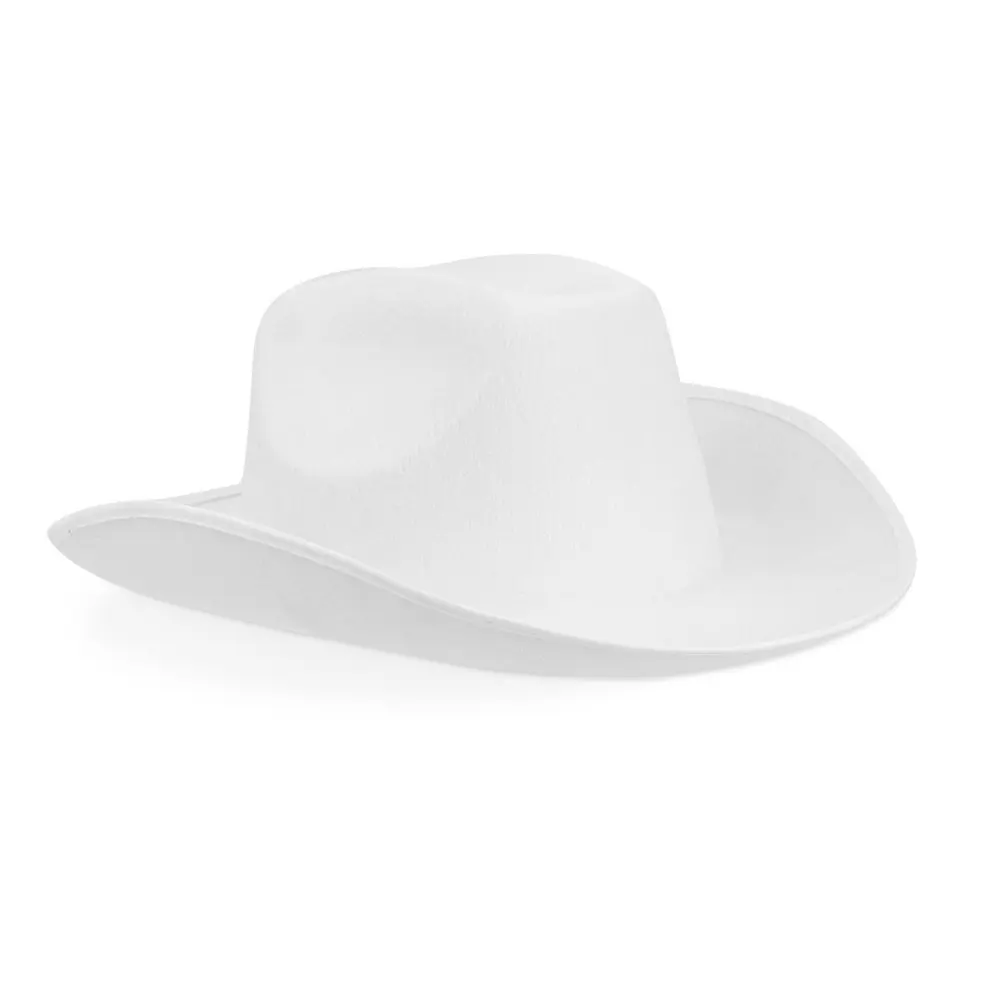 

Felt White Cowboy Hat for Men, Women, Western Cowgirl Hat for Halloween Costume, Birthday, Bachelorette Party, Adult Size