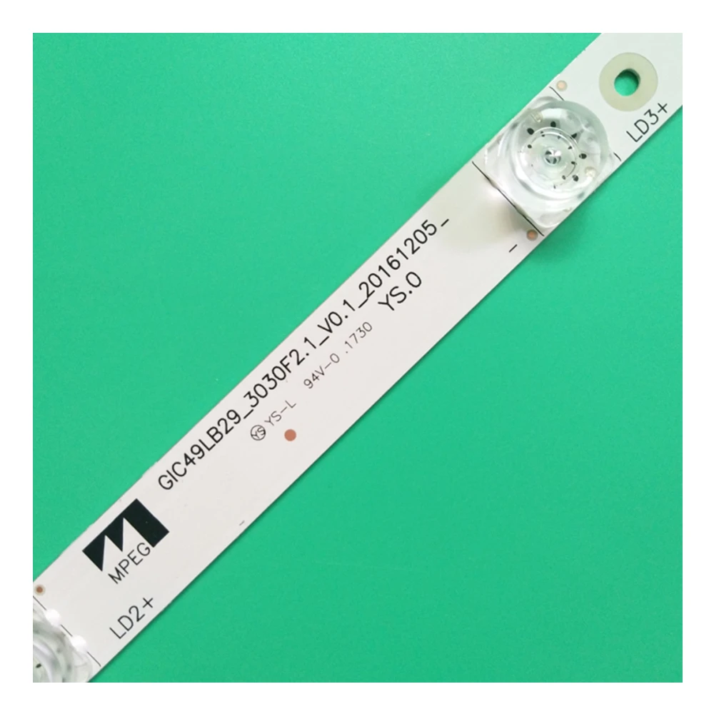 Фото 4LED светодиодная лента для телевизора C49P32FS-RD 49UD6596 TCL 49P3 L49P3CFS 49P3C D49A620U B49A81S-UD L49P1-UD L49P2-UD GIC49LB29-3030F2.1 №5