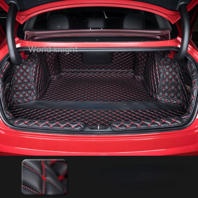 

Rear Trunk Mat Car Trunk Leather Mats Parts Rear Boot Liner Styling Anti-Dirty Protector For Hyundai Sonata 2020 2021 DN8 10th