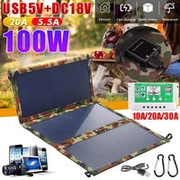 10w 5v folding solar panel phone charger usb sunpower solar panels kit complete traval outdoor solar battery board for cellphone