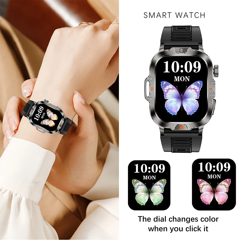 GEJIAN мужские спортивные часы с подключением Bluetooth 5 4 умные со светодиодной