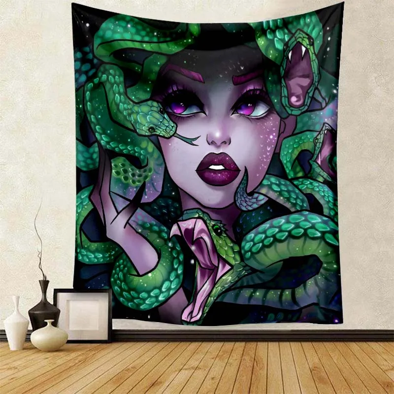 

Большая настенная Гобеленовая простыня Medusa с принтом древней греческой мифологии горгон, для спальни, гостиной, детской комнаты, подарок дл...