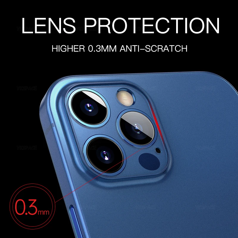 Colorful 0.3mm Ultra Thin Matte Case For iPhone 14 13 12 mini 11 XR X XS Pro Max 6S 7 8 SE Translucent Hard Frosted Phone Cover