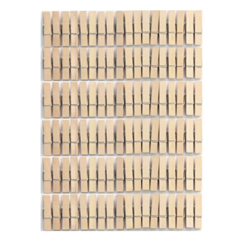 

50 PCS Mini Clothespins Mini Natural Wooden Clothespins Multi-Function Clothespins Photo Paper Peg Pin Craft Clips Dropship