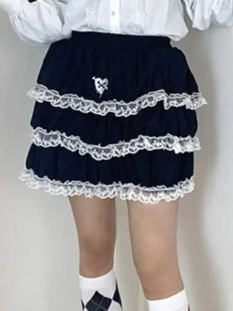 Женская мини-юбка для косплея черная Готическая танцев в стиле Kpop эластичная