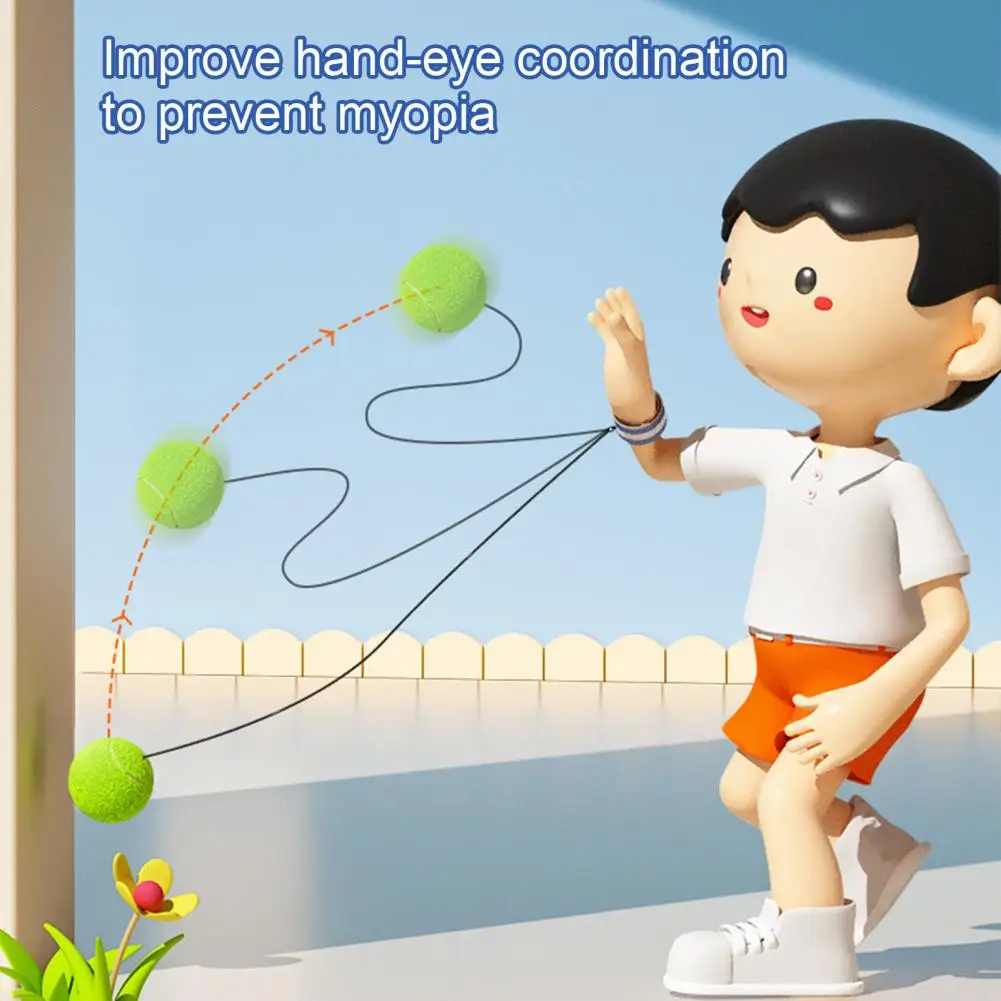 

Interactive Toy for Kids Educational Wristband Fun Elastic Ball for Kids' Training Outdoor Play Wristband Bouncy Ball