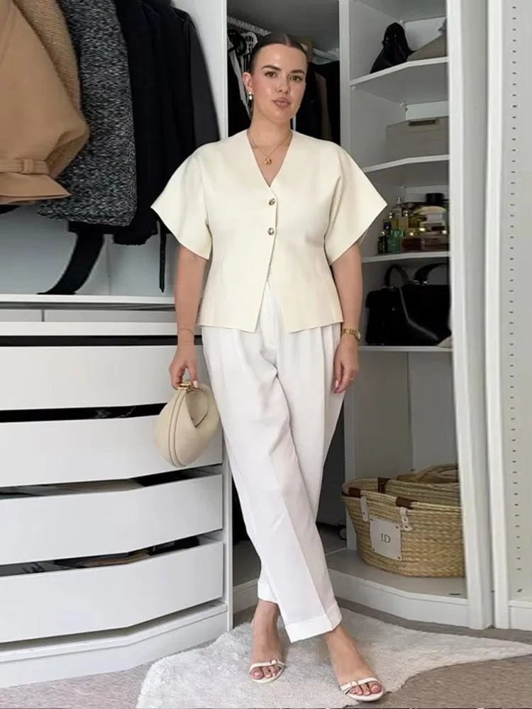 Укороченный вязаный кардиган топы для женщин новинка 2024 осенняя мода элегантный