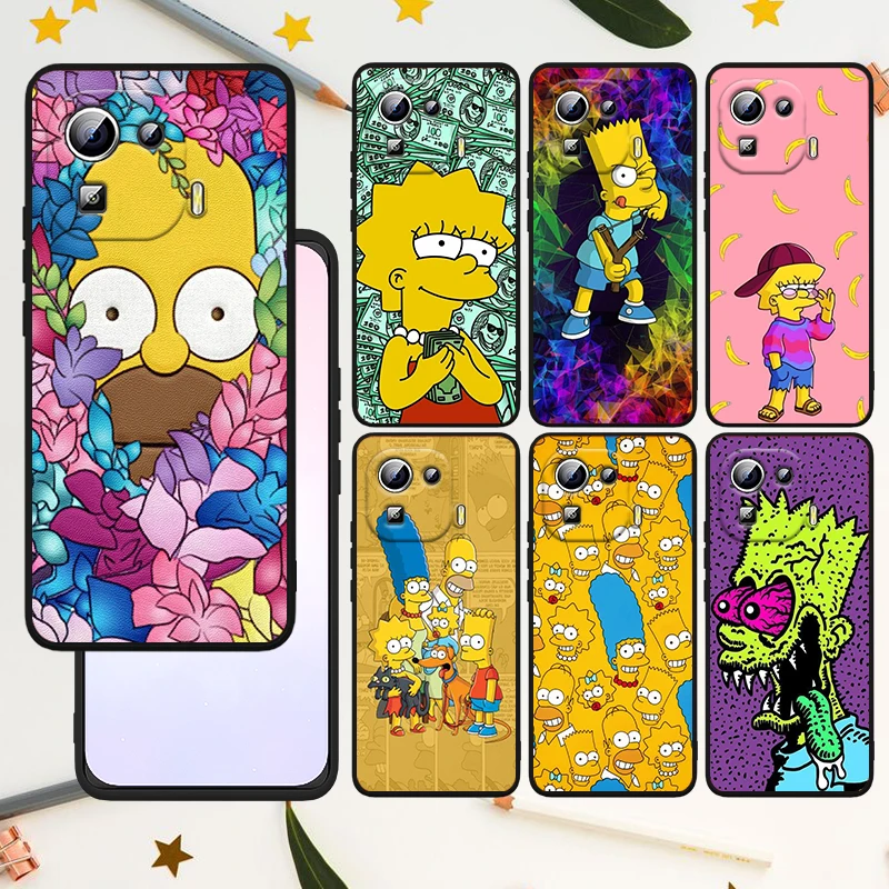 

Boy Family The Simpsons For Xiaomi Mi 12 12X 11T 11 11i 10i 10T 10S Note 10 9T 9 SE Lite Ultra Pro 5G Black Capa Phone Case