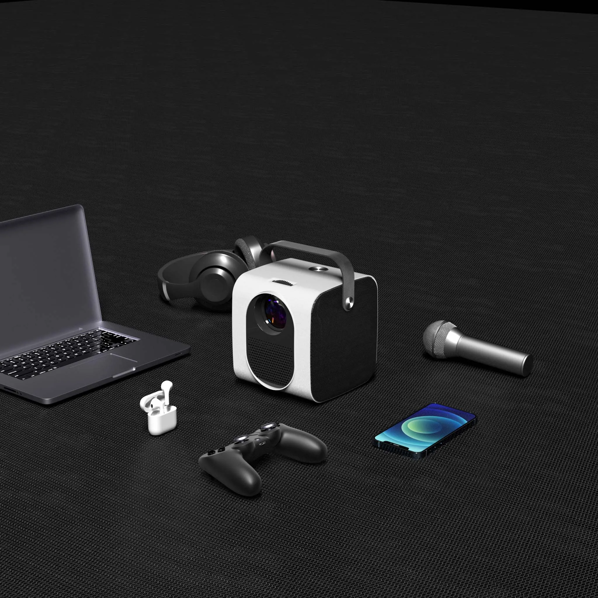 Бесплатная доставка новый ЖК-проектор Sky Fly Xming Q1 светодиодный 1080P HD встроенный