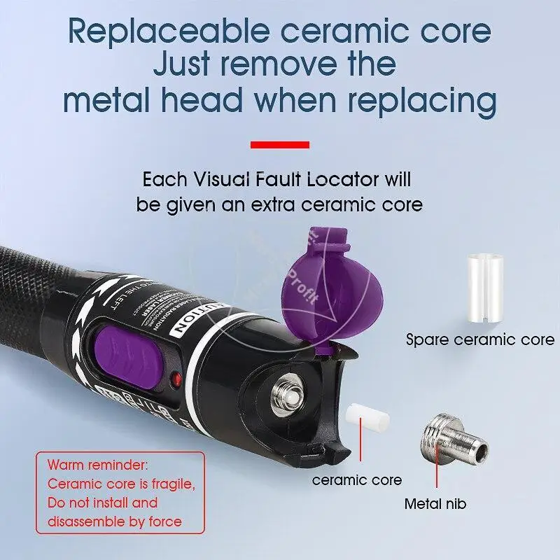 Preferential price Laser 30MW/20MW/10MW/5KM Visual Fault Locator Fiber Optic Cable Tester 10-30Km Range VFL AUA-30 | Мобильные